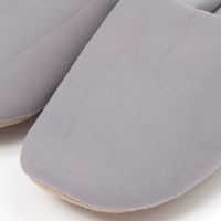 【LAKOLE/ラコレ】 帆布スリッパ ライトグレー L（25～27cm）