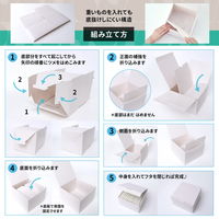 プラス イトオシ PP 組立式収納ボックス 新書コミックサイズ オフホワイト 91489 1個