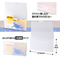 プラス イトオシ チケットケースファイル PP製 クリアー 半透明 91350 1冊