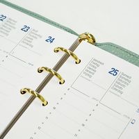 システム手帳カバー クオバディス タイマー１７/ダスティパステル　（本革）　Lジップカバー バイブルサイズ グレイッシュグリーン １冊（直送品）