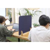 【軒先渡し】オリバー 卓上パーテーション 飛沫対策 簡単設置 幅600×奥行145×高さ510mm グリーン S・OS-D529 1台（直送品）