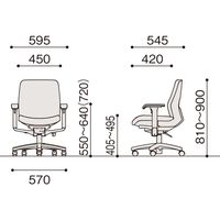 【設置込】イトーキ トルテRチェア 再生布張 ローバック アジャスタブル肘付 ハンガー付 ウレタンキャスター ×ブラック 1脚（直送品）