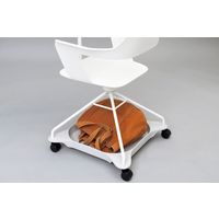 【車上渡し】アール・エフ・ヤマカワ チェア MUSAチェア ホワイト RFC-MUSA-WH 1脚（直送品）