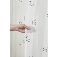 ユニベール ニャンゼリーゼ 遮光+レースカーテンセット 2000×1350mm ミックス 4548654705873 1セット(4枚入)（直送品）