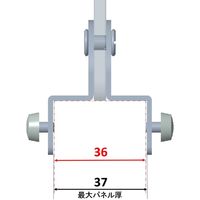 くろがね工作所 汎用アドオンアクリルスクリーン 幅1400×奥行41×高さ150mm マット JD-HAN1415ADG 1枚（直送品）
