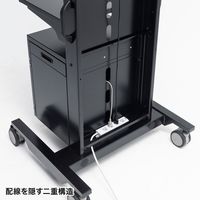 サンワサプライ テレビ会議用 ディスプレイスタンド 幅770×奥行660×高さ1801mm CR-PL39BK 1台（直送品）