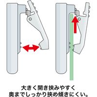 オープン工業 U型名札 クリップ＆安全ピンタイプ 65mm幅 透明 U-60 1セット（10個）