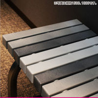 テラモト ホームベンチ ステンレス 1500 幅1503mm 灰 BC3023158 1台（直送品）