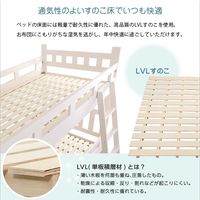 ホームテイスト Mischka-ミシュカー 二段ベッド 天然木 幅2030×奥行1020×高さ1600mm ホワイトウォッシュ HT-0511 1台（直送品）