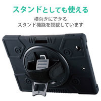 iPad 2020年モデル/2019年モデル 10.2インチ ケース スタンド ブラック TB-A19RHVHBK エレコム 1個