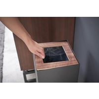 山崎実業 トラッシュカン リン 角型ロング ブラウン 774530 1個