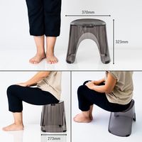 アスベル 風呂椅子　Nレリッシュ風呂イス　３０ｃｍ　クリア　1セット(2個)（直送品）