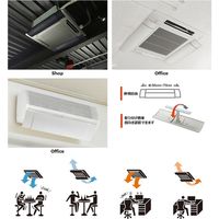 伊勢藤 エアコン風よけカバー アイボリー I-478 1個