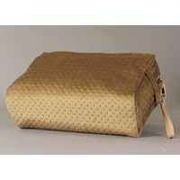 スパイス enrich ベロアラージスクエアポーチ ストラップ付き ステッチ キャメル SCLK2933CA 1個（直送品）