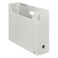 コクヨ　ファイルボックス-FS　＜Fタイプ＞　フタ付き　B4ヨコ　背幅102mm　グレー　B4-LFFN-M　1セット（5冊）