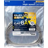 サンワサプライ カテゴリ6A金属外被LANケーブル KB-T6AMT-10 1個（直送品）