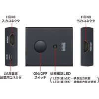 サンワサプライ 4K対応HDMI手元ON/OFFスイッチ SW-HDMI 1個（直送品）