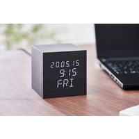 アイリスオーヤマ デジタル置時計 ICW-02W-B 1台