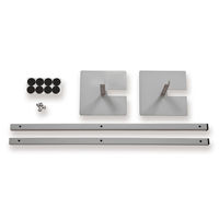 【アウトレット】アスカ 飛沫対策シート用スチール支柱 デスクスタンドタイプ 高さ600mm CVG14 1セット（2本組）　【終売品】