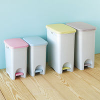 リス ペダルペール ニーナカラー22L 4色セット 1セット4個入（20Lゴミ袋）ペタル式フタ付 幅265×奥行400×高さ430mm オリジナル