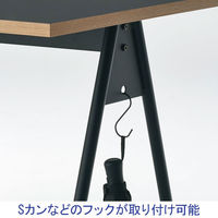 ジャーナルスタンダードファニチャー コンパスレッグデスク 平机 幅800×奥行550×高さ720mm ブラック 278292 1台（取寄品）
