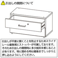 【セール】アスプルンド 木製ユニットキャビネット 浅型2段引出し ホワイト 幅800×奥行415×高さ420mm 1台（取寄品）