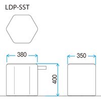 藤沢工業 FRENZ LDPシリーズ スモールスツール オレンジ LDP-SST 1脚（取寄品）