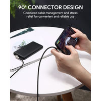 ライトニングケーブル 1m Type-C-Lightning Impulse LT Braided 90° CB-CL09-BK 1本 AUKEY