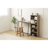 アイリスオーヤマ アイアンウッドデスク ブラック/アッシュブラウン IWD-790 1台