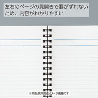 コクヨ キャンパスツインリングノート（PPスリム）6号セミB5 普通横罫 ス-T105AN-B 青:A罫（7mm） 1冊