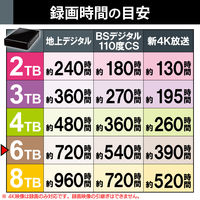 HDD 外付け SeeQVault USB3.2(Gen1) 6TB ブラック ELD-QEN2060UBK エレコム 1個