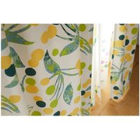 スミノエ デザインライフ カーテン ポポロ V1335 1000×1780mm イエロー 4549781250908 1枚（直送品）