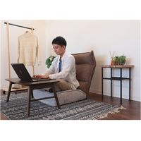 【軒先渡し】ヤマソロ Confi 木脚付 ソファ 幅680mm ブラウン 83-642 1台（直送品）