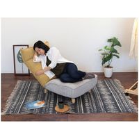 【軒先渡し】ヤマソロ Confi 木脚付 ソファ 幅680mm イエロー 83-641 1台（直送品）