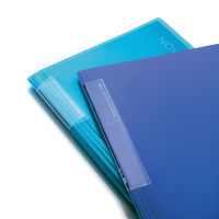 コクヨ（KOKUYO） クリヤーブック＜ノビータ＞ 固定式 A4縦 20ポケット ライトブルー ラ-N20LB　1セット（5冊）（直送品）