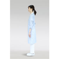 住商モンブラン 男女兼用 袖付エプロン サックス 84-303 1枚