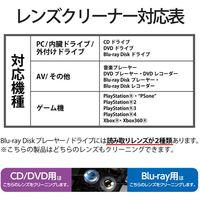 エレコム テレビ用クリーナー/Blu-ray/CD/DVD/レンズクリーナー/湿式/2枚組 AVD-CKBRP2 1個