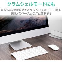 エレコム ノートPCスタンド/縦置き/1台用/スマホスタンド付/シルバー PCA-LTSV02SV 1個