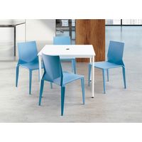 藤沢工業 TOKIO SZシリーズ リフレッシュチェア ブルー SZ-4 BL 1セット（４脚入）（取寄品）