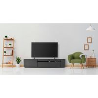 アイリスオーヤマ ボックステレビ台 アッパータイプ ガラス扉付 170サイズ BTS-GD170UF-B 1台（直送品）