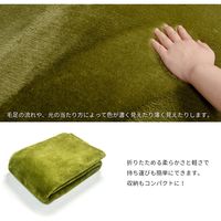 萩原 洗える ミンクタッチラグ2 1850×1850mm ベージュ 240624503 1枚（直送品）