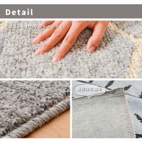 萩原 洗える国産タフトラグ ラッセ 1300×1850mm 240615809 1枚（直送品）