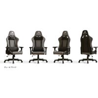 【軒先渡し】関家具 Contieaks(コンティークス） ゲーミングチェア シャスティーナ 布張り グレー 324627 1脚（直送品）