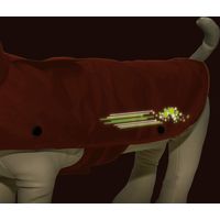 Makku(マック) ワンタッチドッグレインポンチョ AS-340 S テラコッタ 1着（直送品）