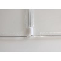 アスカ 折りたたみ透明パーテーション 小 VGP60 1個 幅575×奥行285×高さ605mm 折りたたみ 三面デスクパネル コンパクト