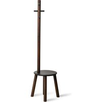 アントレックス Umbra ピラー スツール/コートラック 幅405×奥行405×高さ1655mm ブラック/ウォルナット 1台（直送品）