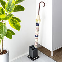 karari（カラリ） 珪藻土 アンブレラスタンド 4本用斜め ブラック 傘立て 1個 アネスティカンパニー