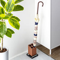 karari（カラリ） 珪藻土 アンブレラスタンド 4本用斜め ブラウン 傘立て 1個 アネスティカンパニー