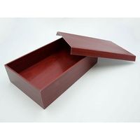 パックスタイル 朱漆 貼箱1.5合 80セット(10×8) 654713 1ケース(80枚入(10枚×8袋))（直送品）