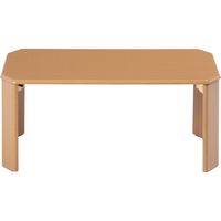 不二貿易 ウッディ ローテーブル 幅750×奥行500×高さ320mm ライトブラウン 10025 1台（直送品）